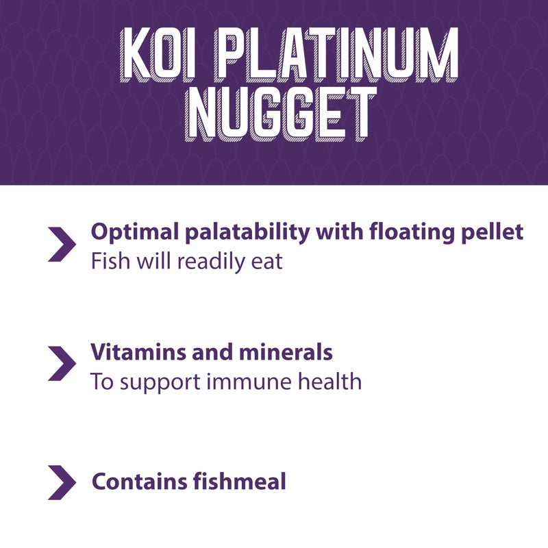 Mazuri Koi Platinum Nuggets Floating Koi Food for Fish, 3.5 lbs. - Image 4